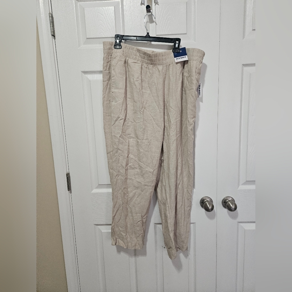 Old Navy Linen Blend Pants XL NWT